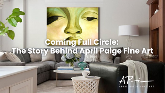 Image of Buddha painting in living room. 