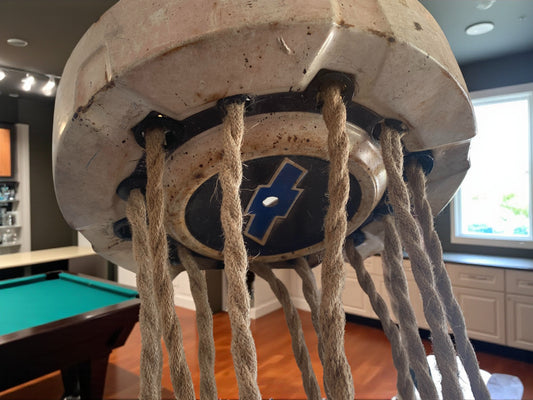 Vintage Chevy Hubcap, Edison Bulb Pendant Light